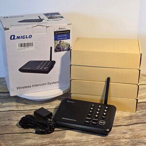 Multi-Channel Long-Range FM Wireless Intercom System LD-666 4 Units